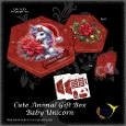 Cute Christmas Gift Box Baby Unicorn