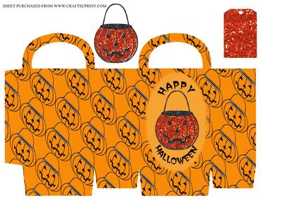 Pumpkin Halloween Treat Bag