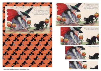 Vintage Halloween Pyramid Sheet