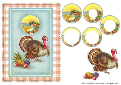 Vintage Thanksgiving with Tunnel and Decoupage