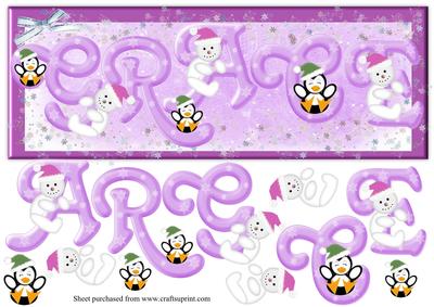 Grace Personalised Christmas Large Dl Card Front