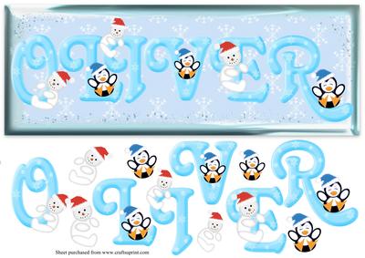 Oliver Personalised Christmas Large Dl