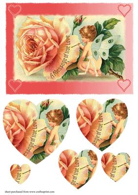 Vintage Angel Heart Pyramid
