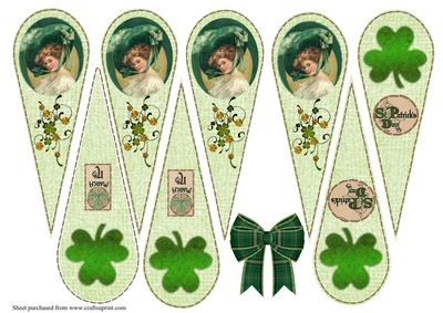 Vintage St Patricks Day Fan Sheet