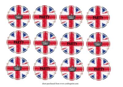Jubilee Cupcake Toppers