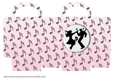 Pink Rock N Roll Gift Bag