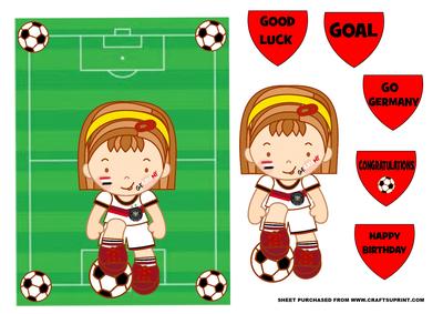 World Cup Football Themed Card Germany