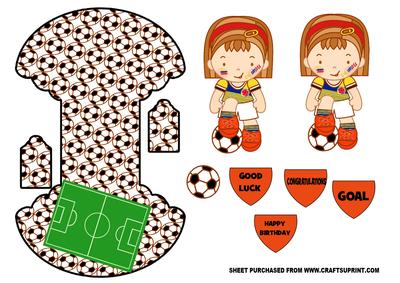 World Cup Soccer Rocker Card Colombia