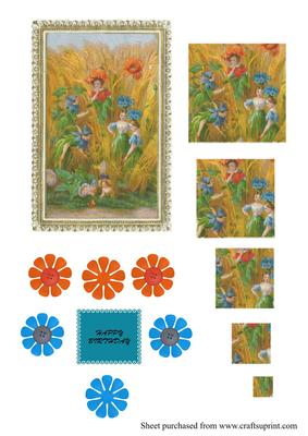 Vintage Fairies Pyramid Sheet