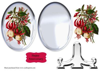 Vintage Fushia Glass Plate Sheet