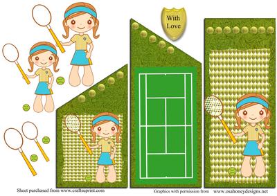 Anyone for Tennis Cute Cascade Sheet