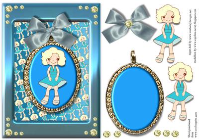 Marilyn Medallion in Blue