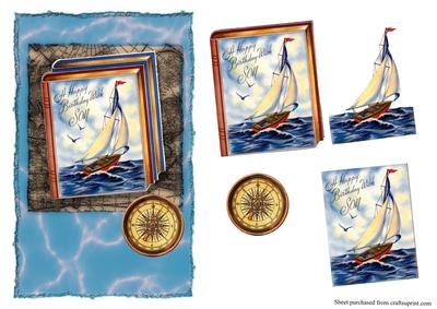 Vintage Sailboat Birthday for Son