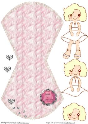 Cute Marilyn Diamonds Are a Girls Best Friend Wobble Card