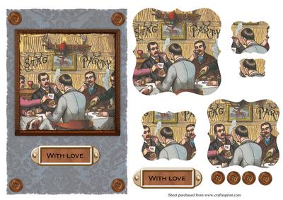 Vintage Stag Party Topper