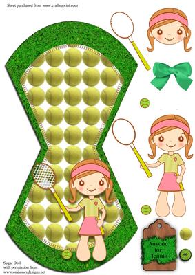 Anyone for Tennis Wobble Card
