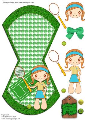 Anyone for Tennis Wobble Card 2