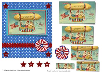 Vintage 4th July Pyramid
