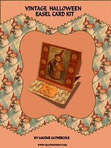 Vintage Halloween Easel Card Kit