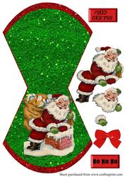 Retro Santa Wobble Card