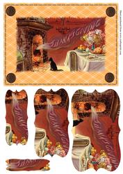 Vintage Thanksgiving Bracket Pyramid Sheet