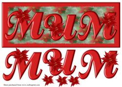 Christmas Poinsettia for Mum Large Dl