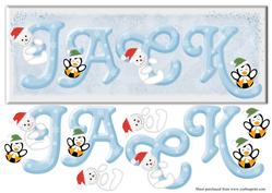 Jack Personalised Christmas Large Dl Card Front