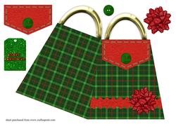 Christmas Handbag Shaped Card