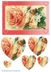 Vintage Angel Heart Pyramid