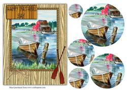 Vintage Boating Fathers Day Card