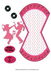 1950s Jiving Couple Wobble Card