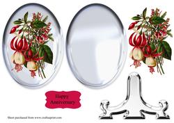 Vintage Fushia Glass Plate Sheet