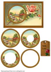 Vintage Village and River Scene Tunnel Sheet
