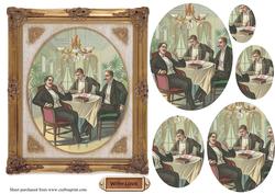 Vintage Gentlemens Club in Frame Pyramid
