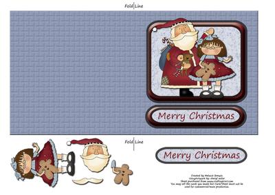 I Love Santa Quick Card with Decoupage