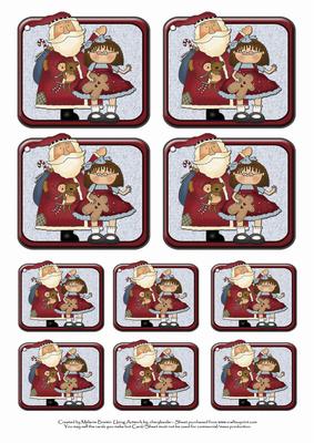 I Love Santa 1 Topper Sheet