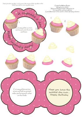 Sweetest Day Ever Cupcake Aperture Card