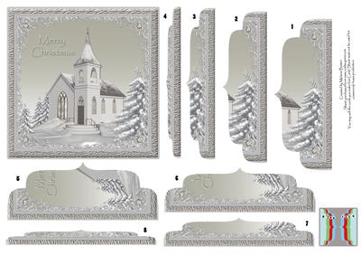 Church View Warm Gray Double Side Stacker Card Front