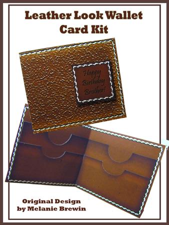 Leather Look Birthday Wallet Card Kit