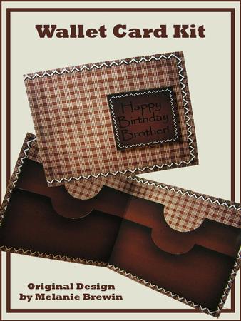 Checked Birthday Wallet Card Kit