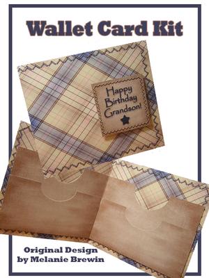 Blue & Biege Wallet Card Kit