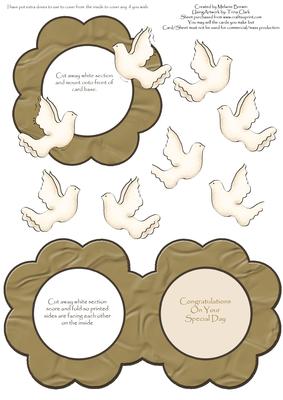 Sweet Dove Wedding Aperture Card