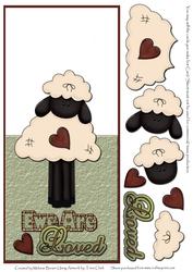Ewe Are Loved Over the Edge with Decoupage