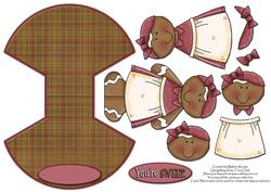 Just Baked Cute Gingerbread Wobble Card