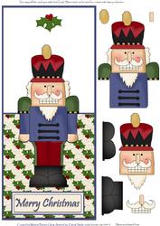 Nutcracker Over the Edge Decoupage Card