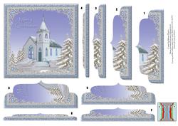 Church View Blue Double Side Stacker Card Front