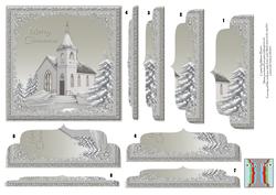 Church View Warm Gray Double Side Stacker Card Front