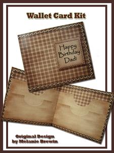 Checked 2 Birthday Wallet Card Kit