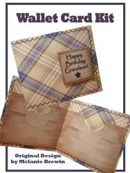 Blue & Biege Wallet Card Kit