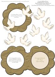Sweet Dove Wedding Aperture Card